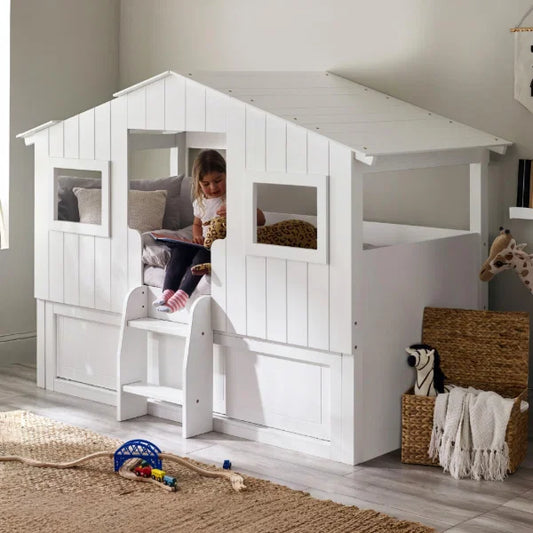 Acorn Treehouse Midsleeper & Storage Unit – Kids Single Bed with Built-in Storage
