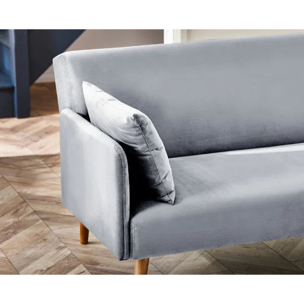 Andi Sofa Bed – Grey – Retro Style Sofa Bed with Easy Fold-Out Mechanism