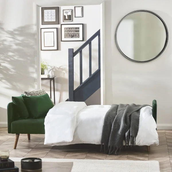 Andi Sofa Bed – Green – Retro Style Sofa Bed with Easy Fold-Out Mechanism