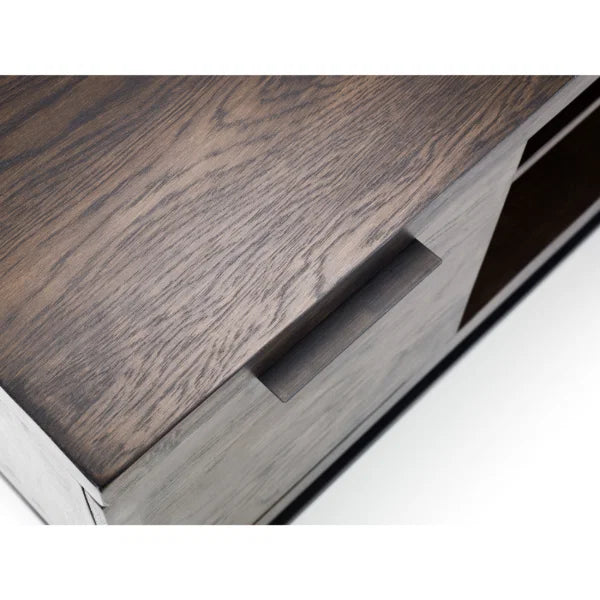 Brooklyn TV Unit – Dark Oak – Chunky Legs, Fits TVs up to 65" – Bold Design