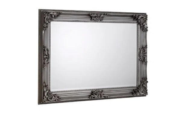 Rococo Pewter Wall Rococo Pewter Wall Mirror – Ornate Frame, Elegant Wall DécorMirror