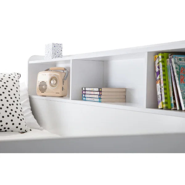 Orion Triple Sleeper – White – Space-Saving Bed with Storage