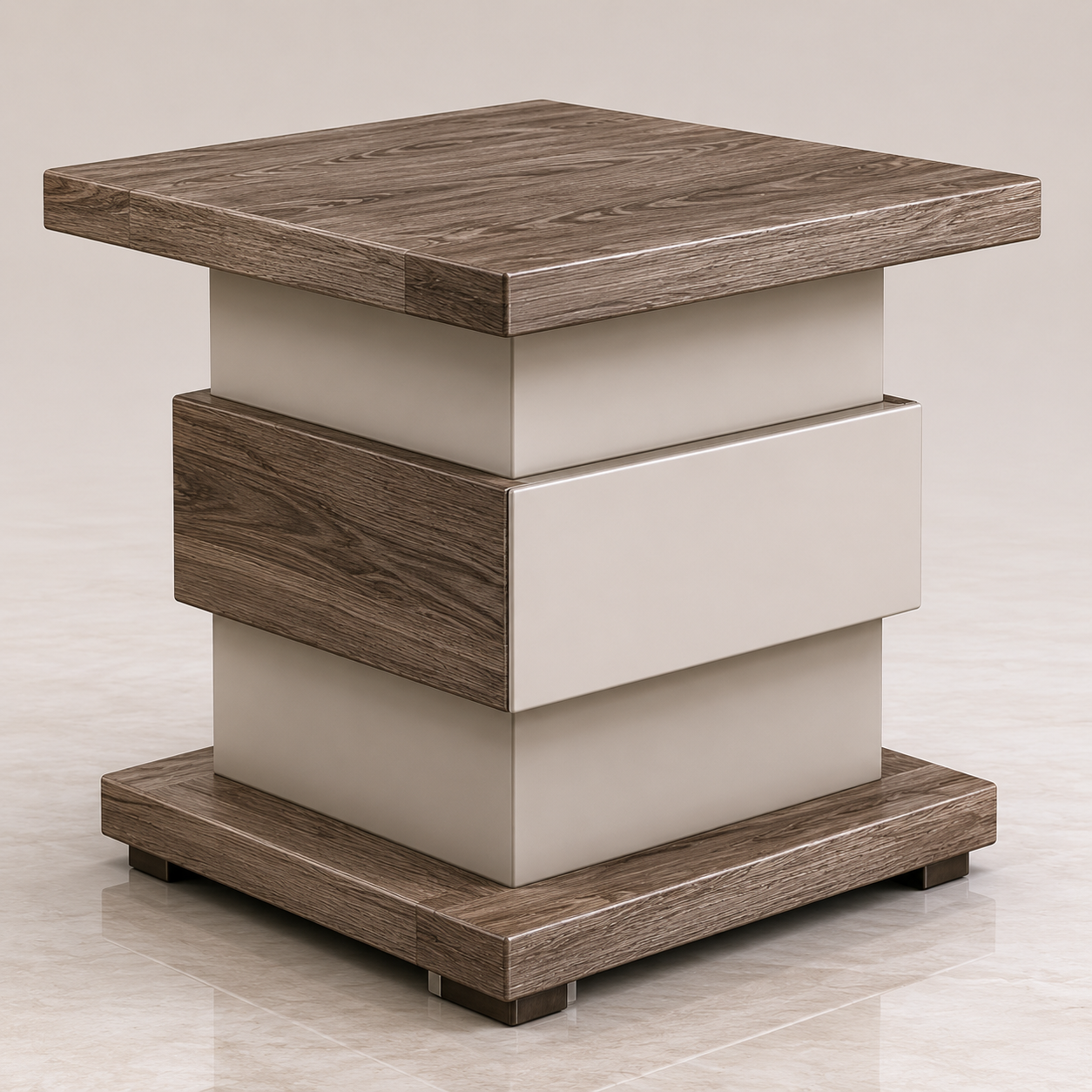 Royal lamp table – Italian design, compact side table for living rooms