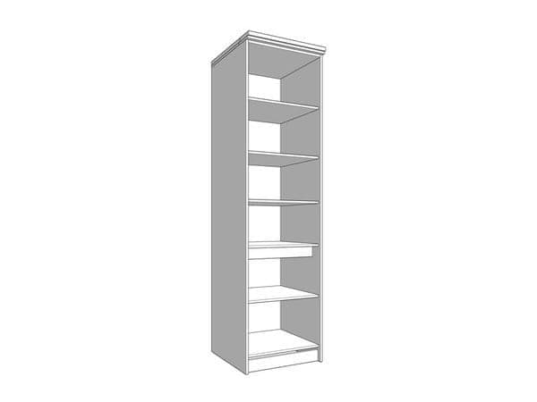 Amos Mann Furniture Hudson grey and oak tall kitchen larder unit in a modern kitchen setting