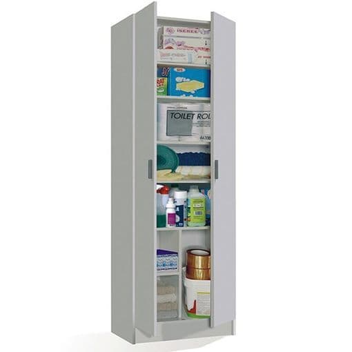 Amos Mann Furniture multi purpose white storage cupboard in a modern home setting