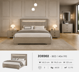 140x190 cm LED Bed – Italian Craftsmanship, Modern Glow Headboard