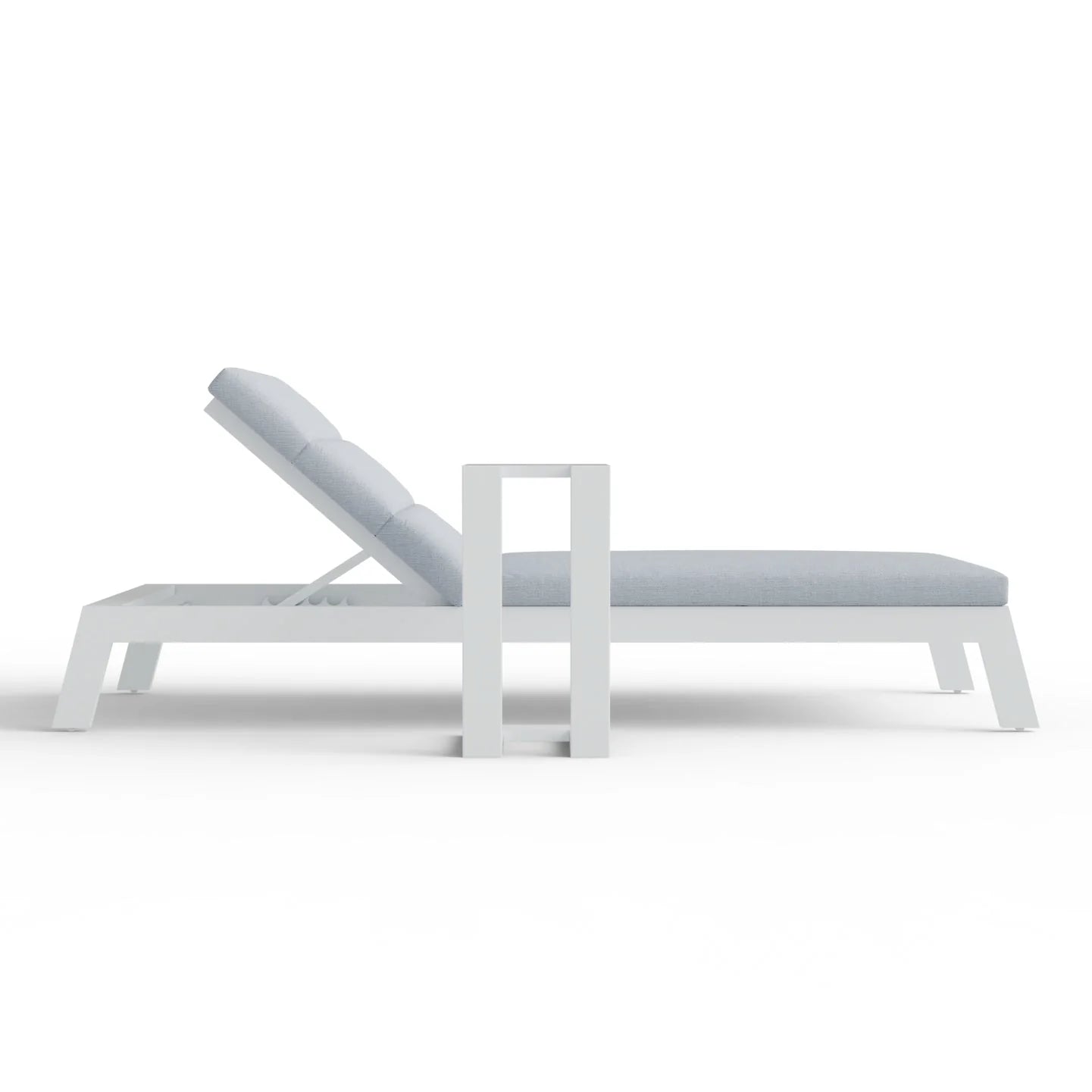 Furnish365 Dasia reclining sun lounger with adjustable positions in a modern garden setting