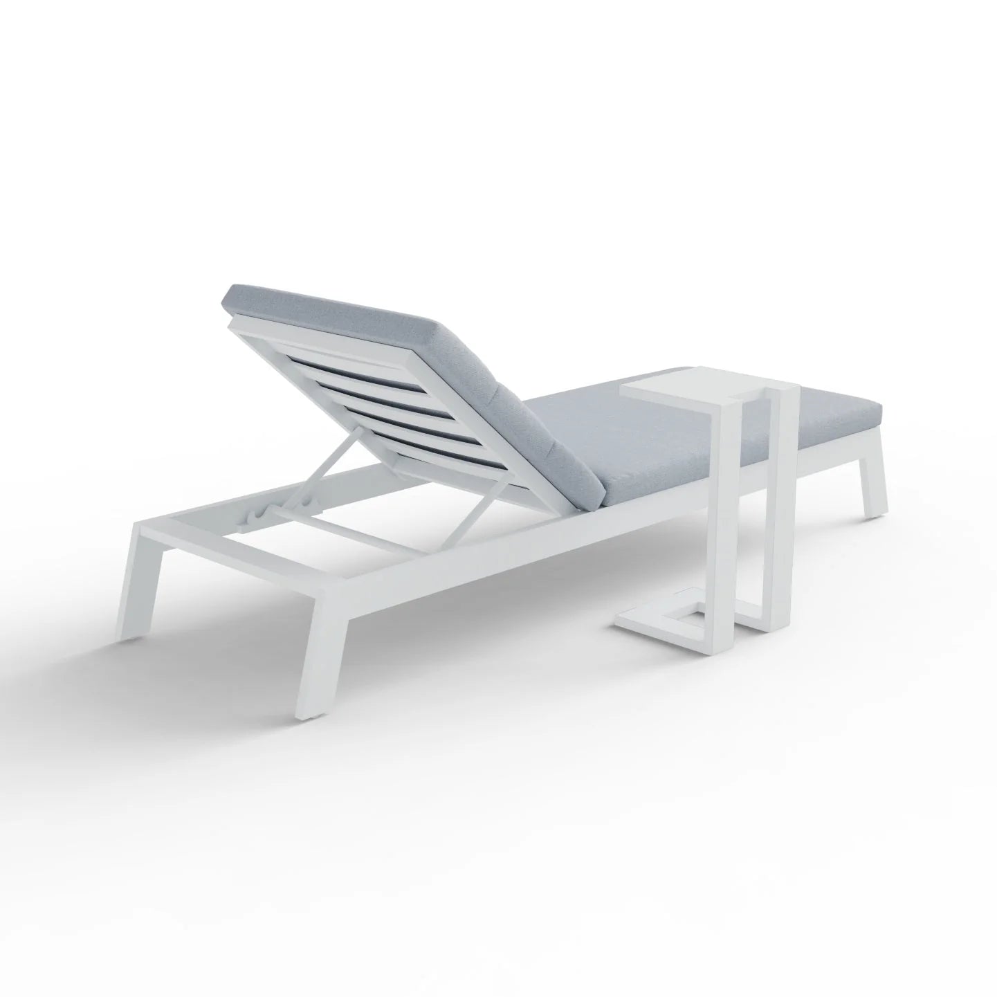 Furnish365 Dasia reclining sun lounger with adjustable positions in a modern garden setting