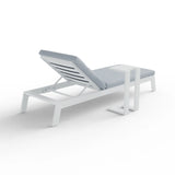 Furnish365 Dasia reclining sun lounger with adjustable positions in a modern garden setting