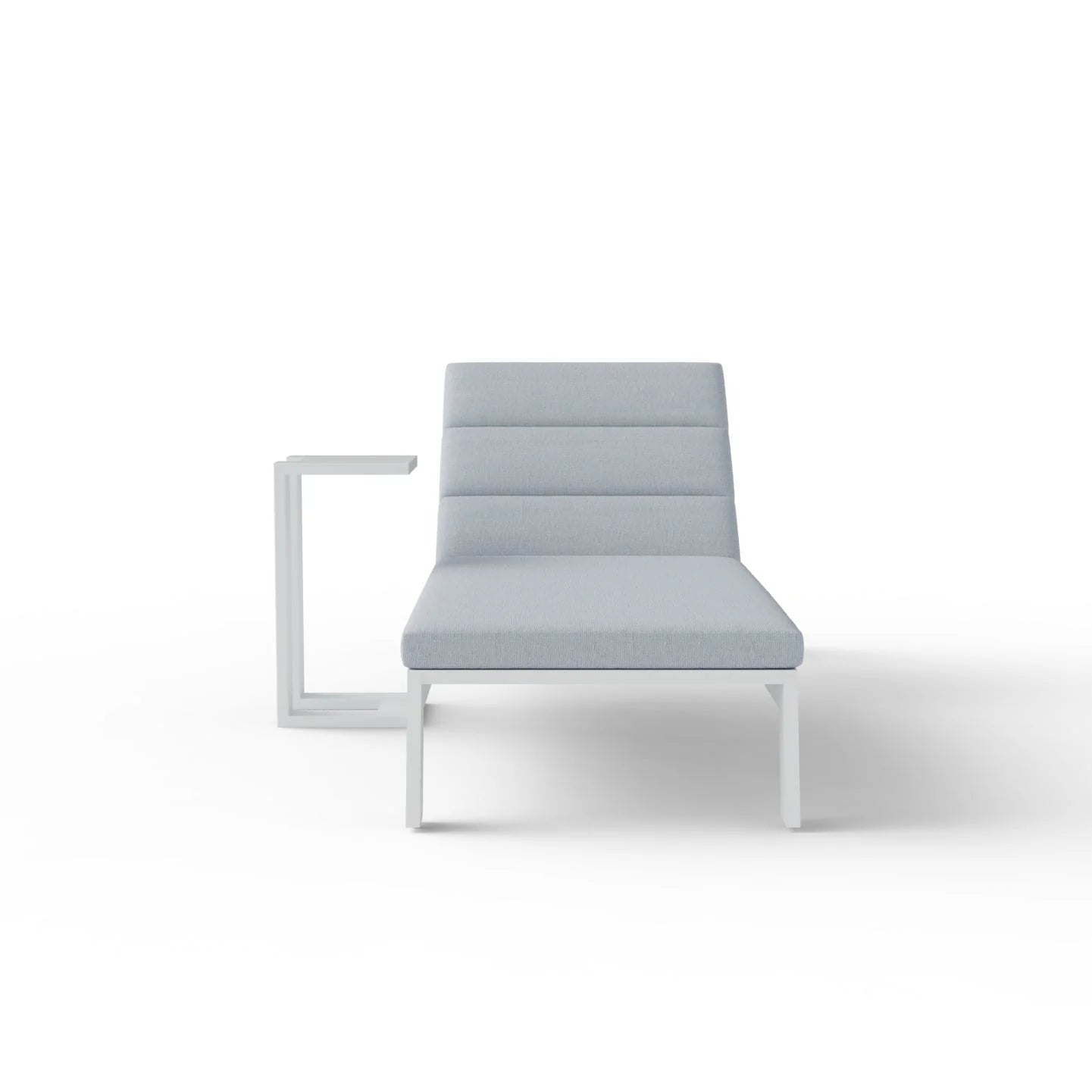 Furnish365 Dasia reclining sun lounger with adjustable positions in a modern garden setting