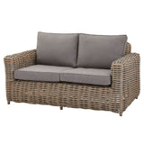 Hill Interiors Amalfi outdoor four seater set from behind showing the comfortable backrests
