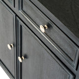 Hill Interiors Contour Collection sideboard with doors open showing internal storage space