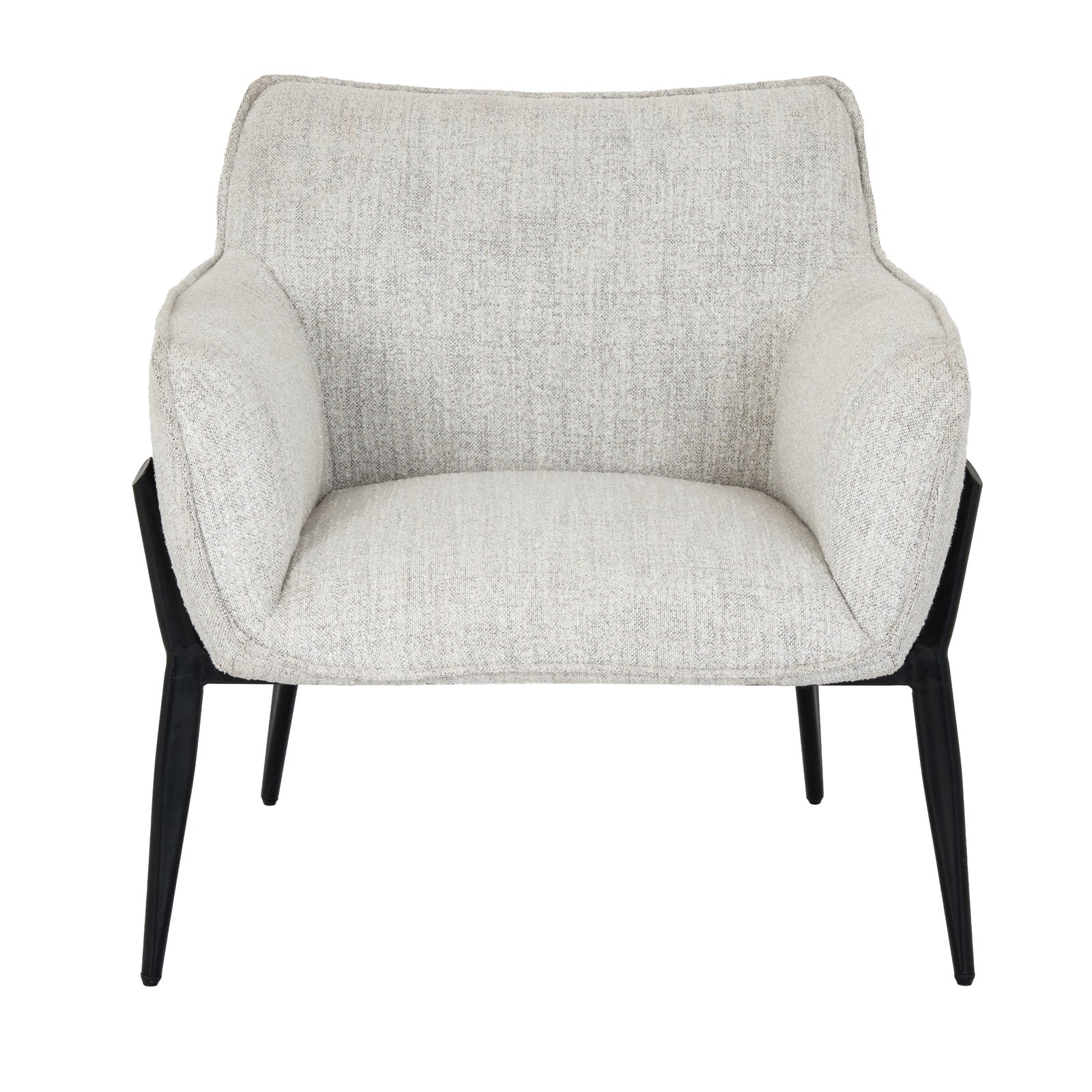 Hill Interiors Zephra armchair showing the seat cushion thickness and overall proportions
