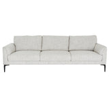 Hill Interiors Zephra three seater sofa from behind showing the contoured backrest