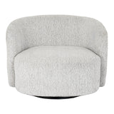 Hill Interiors Sorelle swivel chair showing the seat cushion thickness and overall proportions