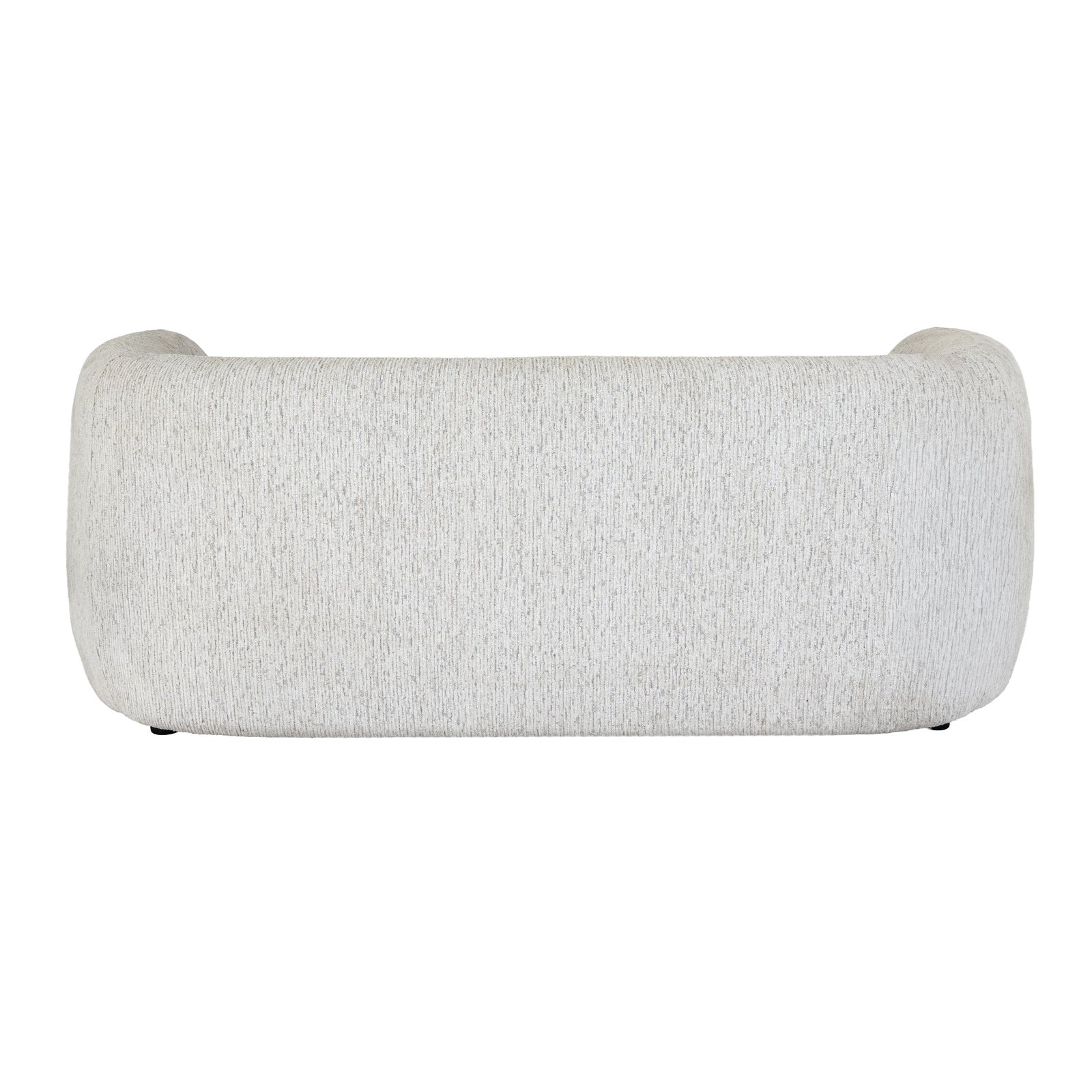 Hill Interiors Sorelle two seater sofa from behind showing the contoured backrest