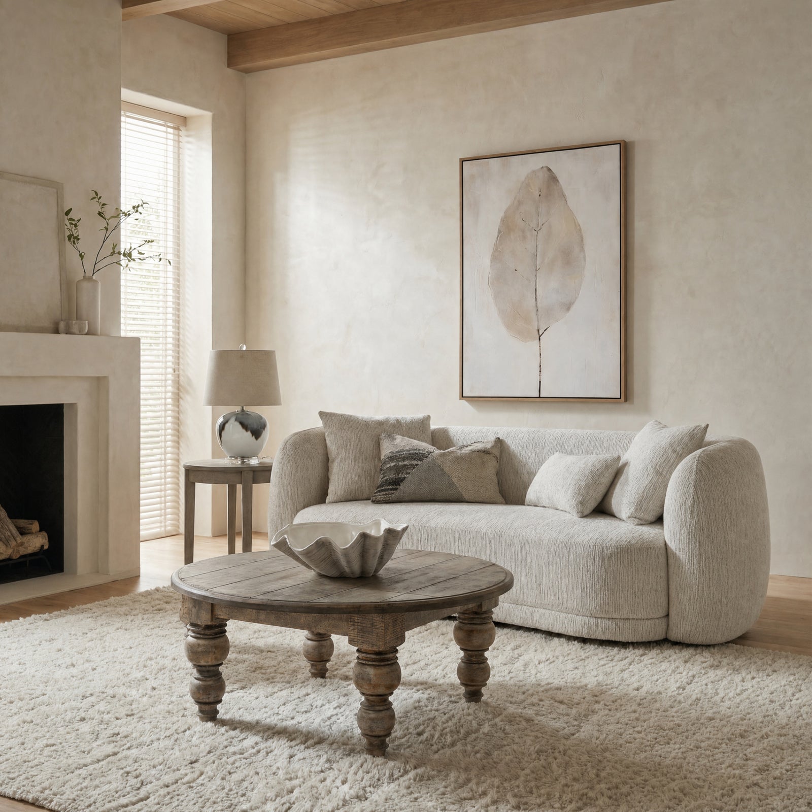 	Angle view of Hill Interiors Sorelle sofa highlighting the comfortable design and cushion details