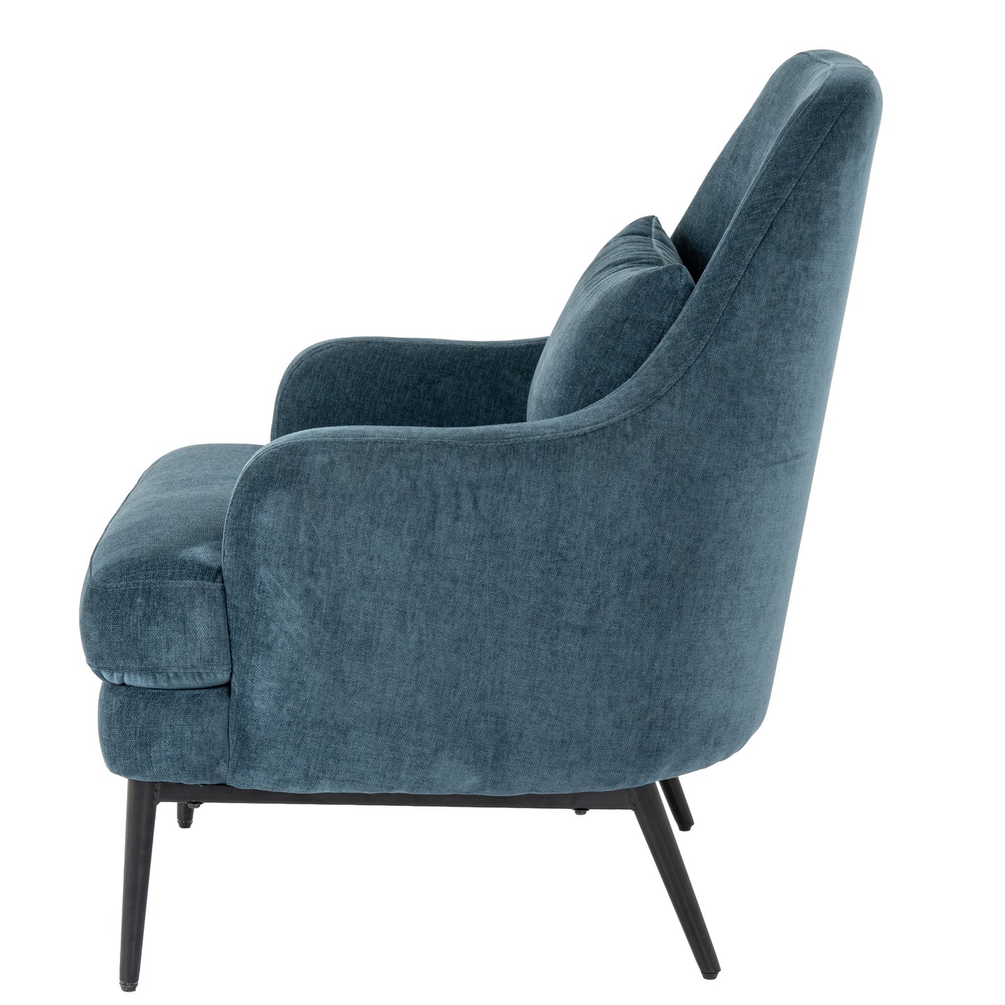 Hill Interiors Avaris wingback armchair from behind showing the classic wingback silhouette