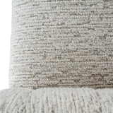 Hill Interiors Avia mist grey armchair in a contemporary living room with natural lighting
