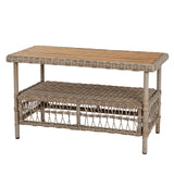 Hill Interiors Provence Collection beige outdoor 4 seater lounge set in a modern garden setting