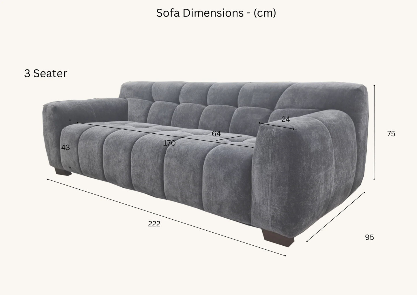 Furnish365 Harlem steel mermaid fabric sofa range in a modern living room setting