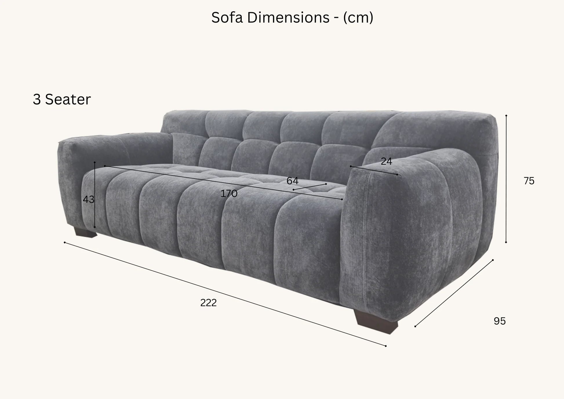 Furnish365 Harlem steel mermaid fabric sofa range in a modern living room setting