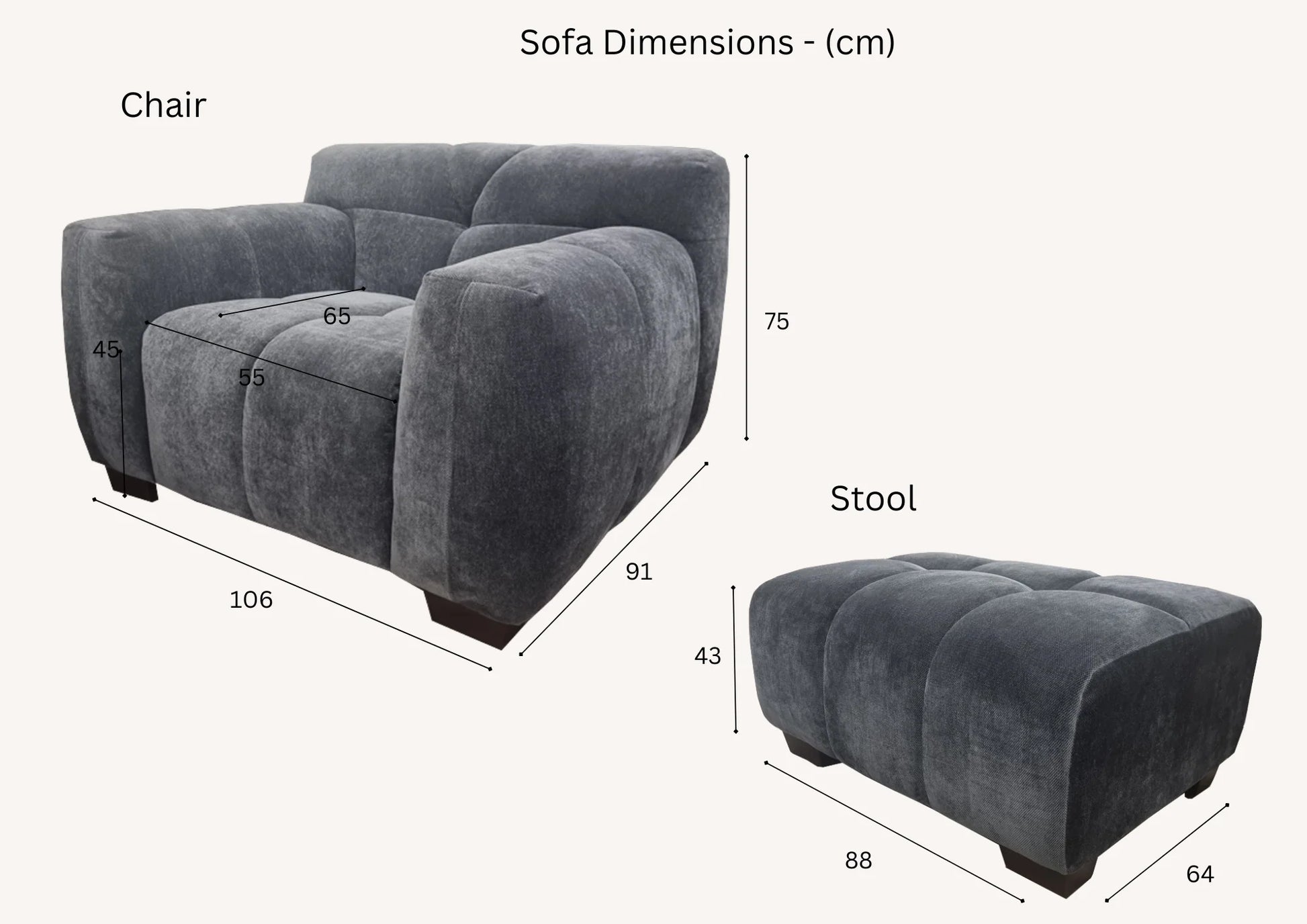 Furnish365 Harlem steel mermaid fabric sofa range in a modern living room setting