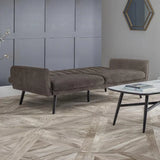 Afina Sofabed – Grey Velvet – Glamorous Sofa Bed with Click-Clack Mechanism | Julian Bowen