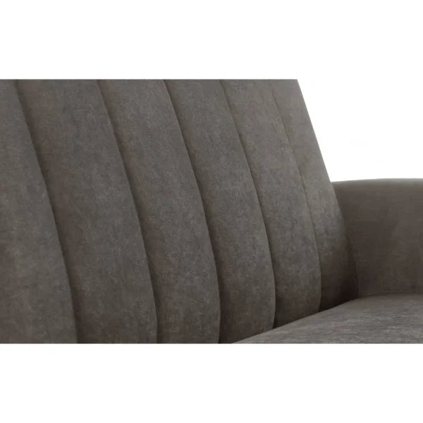 Afina Sofabed – Grey Velvet – Glamorous Sofa Bed with Click-Clack Mechanism | Julian Bowen
