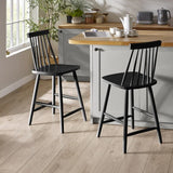 Alassio black spindle back bar stool in a modern kitchen or bar setting