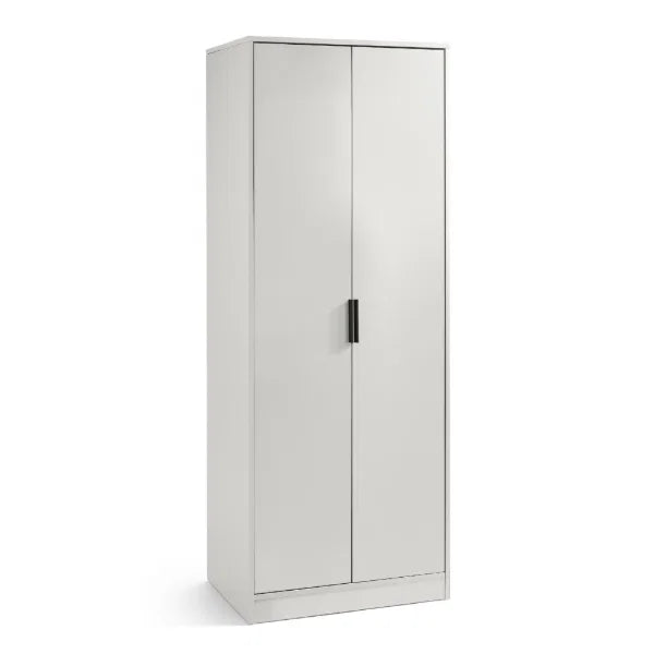 Alba 2 Door Wardrobe – Silk Grey – Affordable and Stylish Compact Design | Julian Bowen