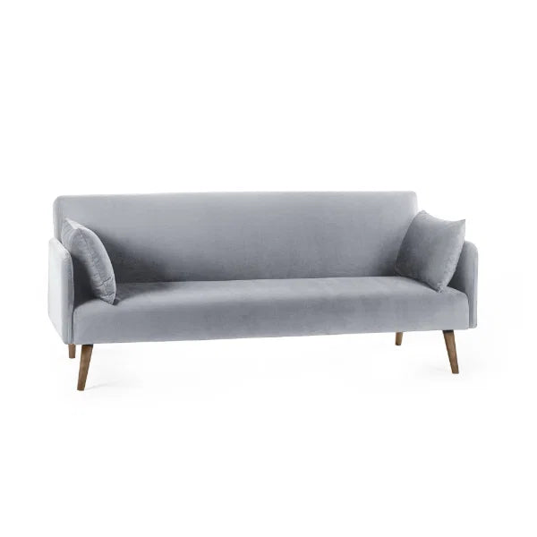 Andi Sofa Bed – Grey – Retro Style Sofa Bed with Easy Fold-Out Mechanism
