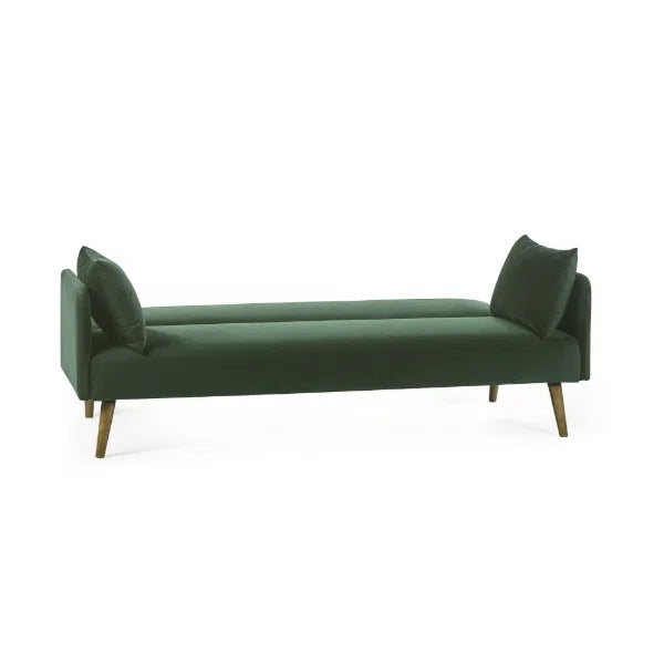 Andi Sofa Bed – Green – Retro Style Sofa Bed with Easy Fold-Out Mechanism