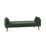 Andi Sofa Bed – Green – Retro Style Sofa Bed with Easy Fold-Out Mechanism | Julian Bowen