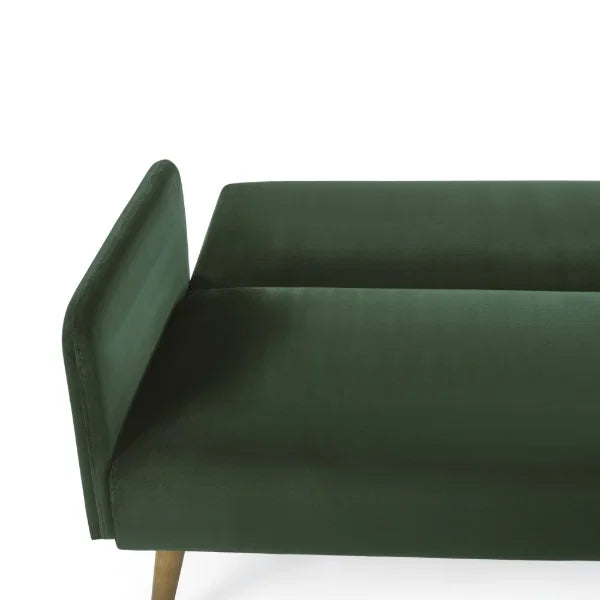 Andi Sofa Bed – Green – Retro Style Sofa Bed with Easy Fold-Out Mechanism