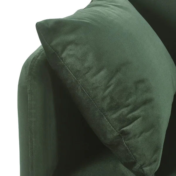 Andi Sofa Bed – Green – Retro Style Sofa Bed with Easy Fold-Out Mechanism