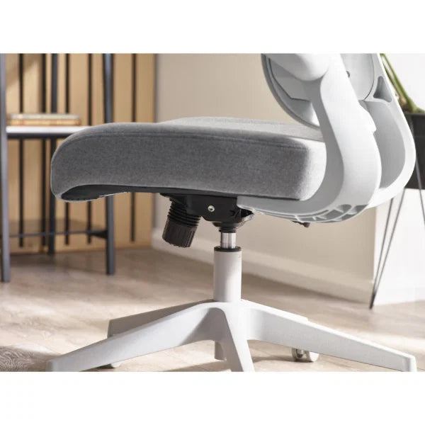 Archer grey mesh ergonomic office chair in a modern home office setting