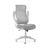 Archer grey mesh ergonomic office chair in a modern home office setting
