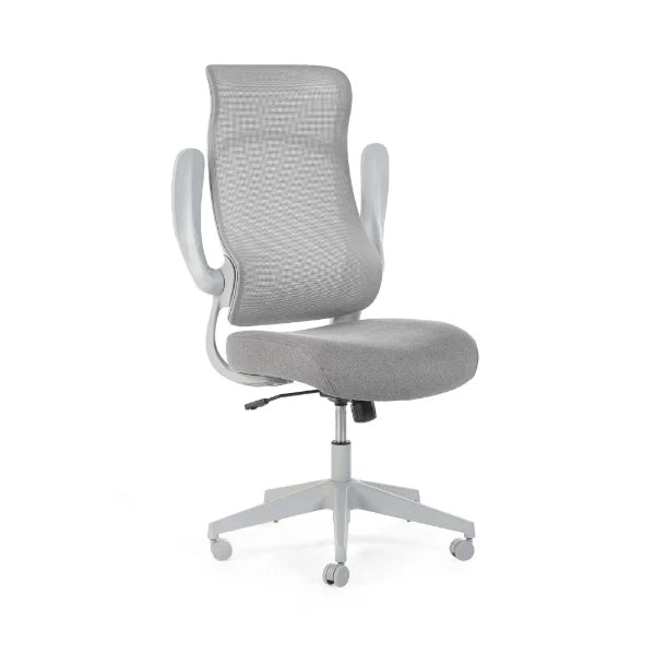 Archer grey mesh ergonomic office chair in a modern home office setting
