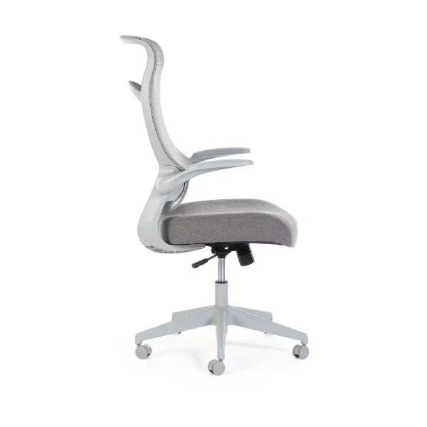 Archer grey mesh ergonomic office chair in a modern home office setting