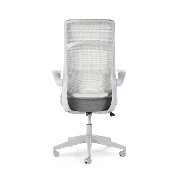 Archer grey mesh ergonomic office chair in a modern home office setting