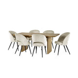 Arundel light oak rectangular dining table in a modern dining room setting