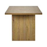 Arundel light oak rectangular dining table in a modern dining room setting