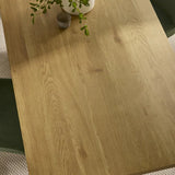 Arundel light oak rectangular dining table in a modern dining room setting