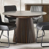 Arya Extending Dining Table – Oak & White – Japandi Design, Seats 4-6 | Julian Bowen