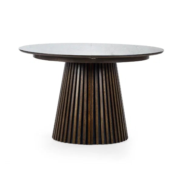 Arya Extending Dining Table – Oak & White – Japandi Design, Seats 4-6