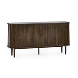 Arya Sideboard – Oak – Dark Oak Finish with Tambour Doors | Julian Bowen