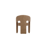 LPD Furniture Alba mole velvet dining chair with curved design in a modern dining setting
