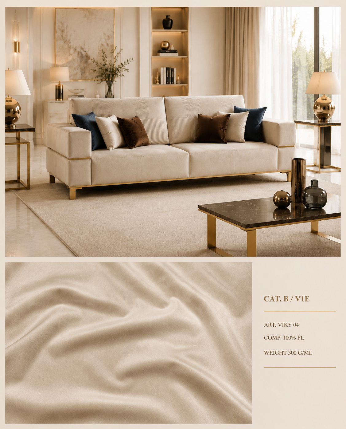 Armchair – Italian Design, Velvet Upholstery