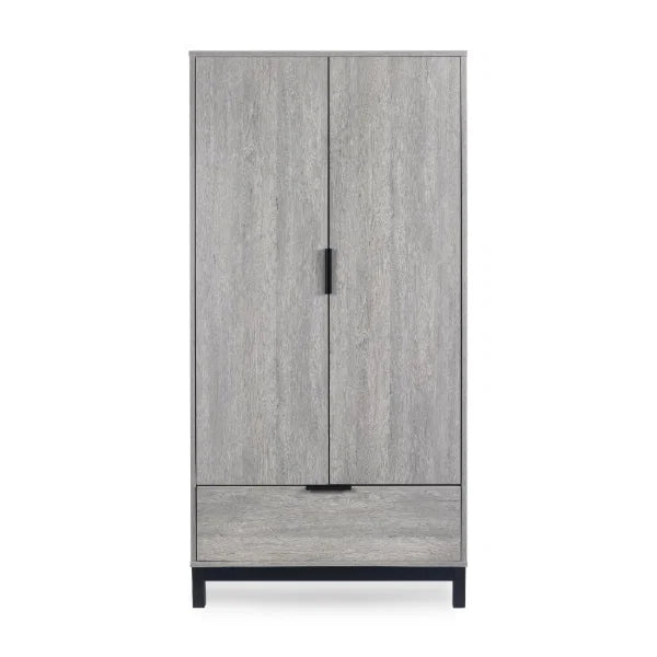 Bali 2 Door Wardrobe – Grey Oak – Compact Size Perfect for Smaller Bedrooms